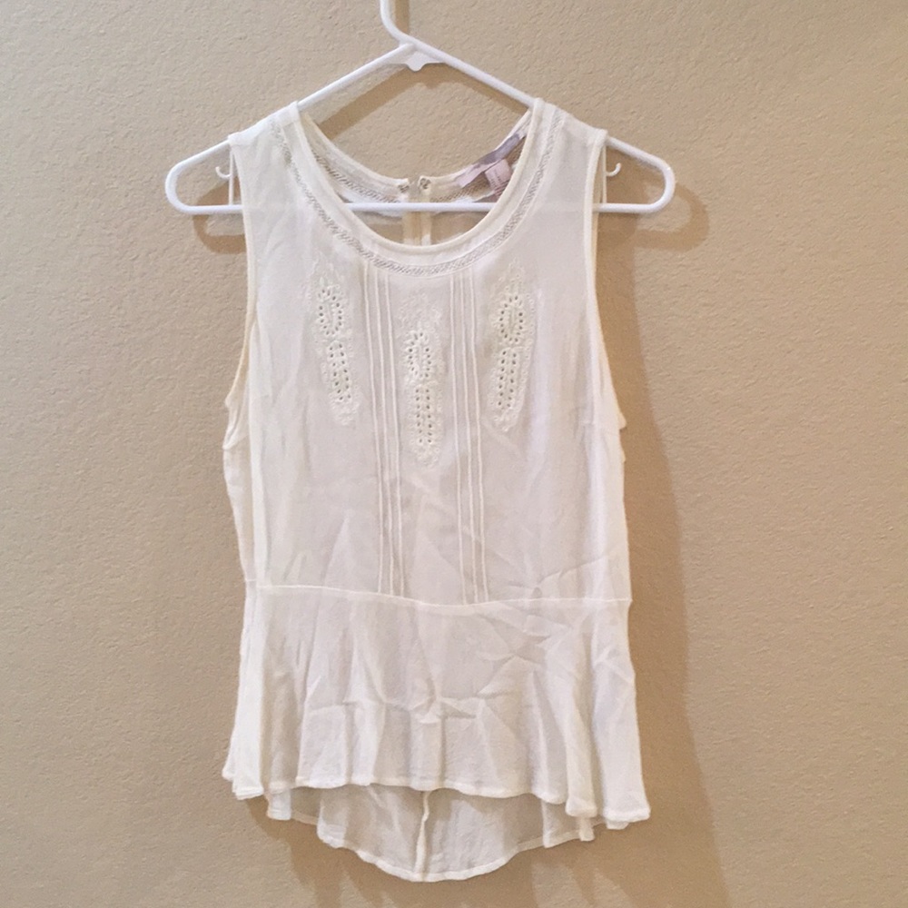 White dress up tank